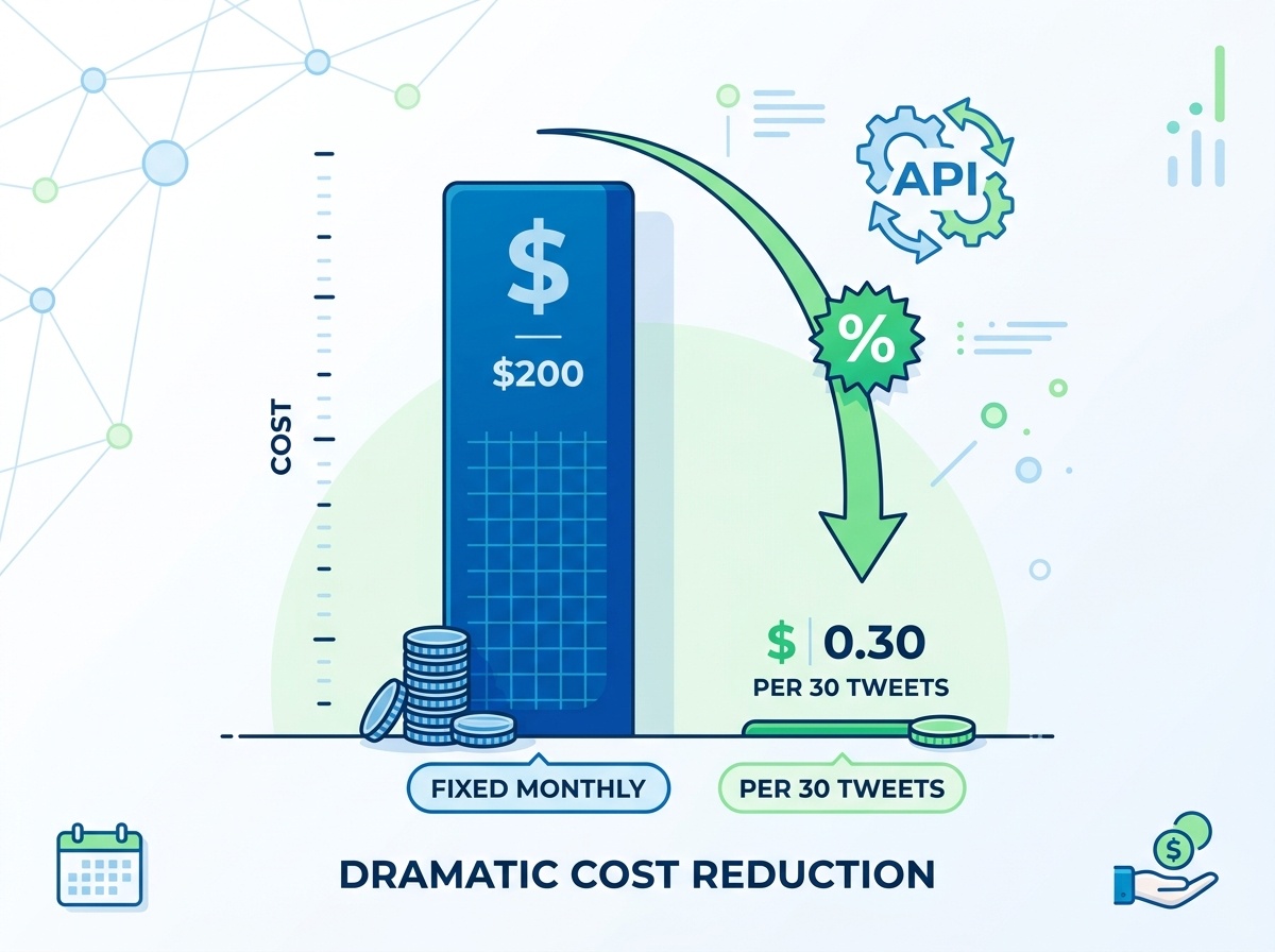 X API コスト比較の図