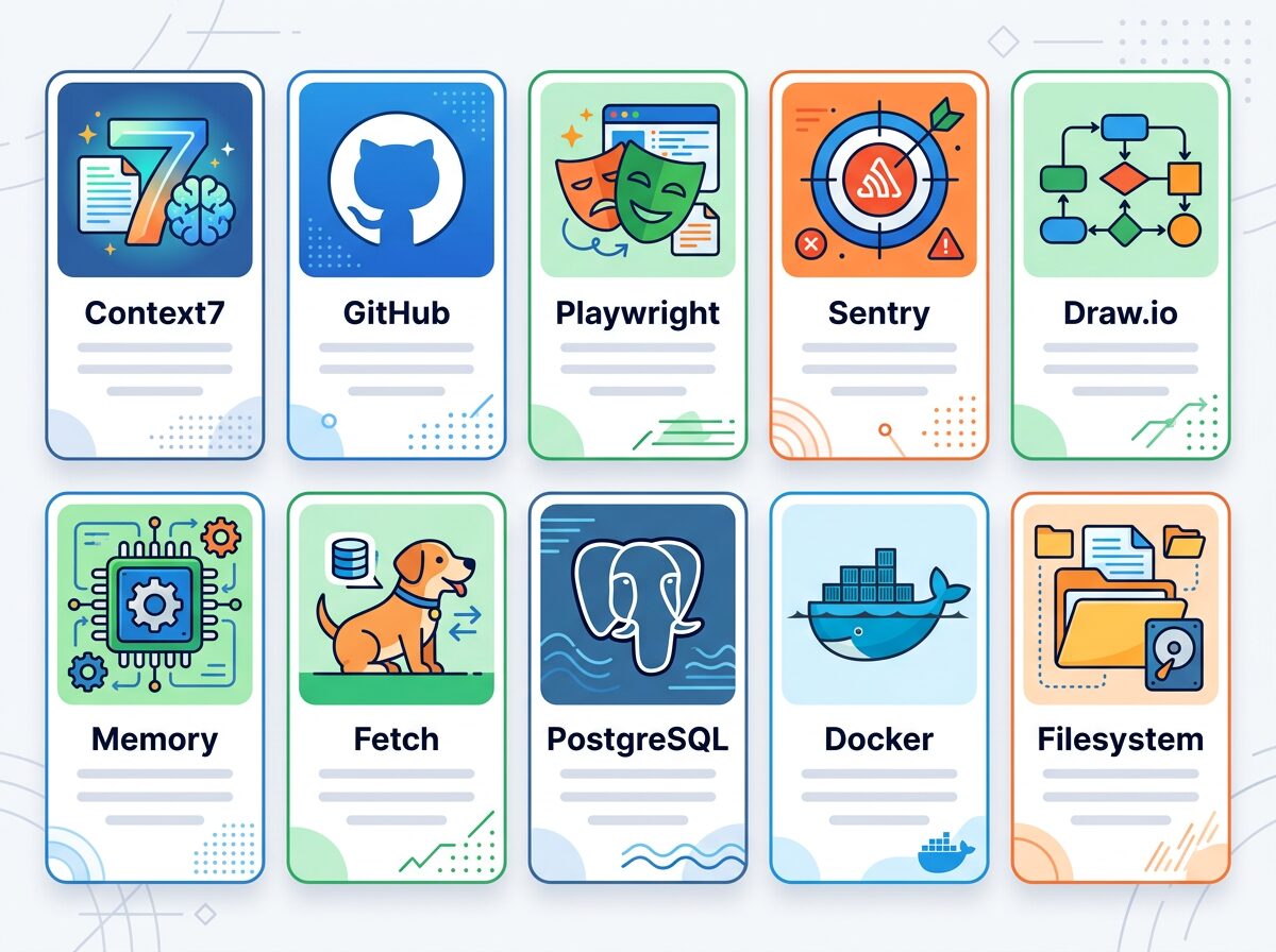 Claude Code MCP サーバー 10選 一覧イメージ