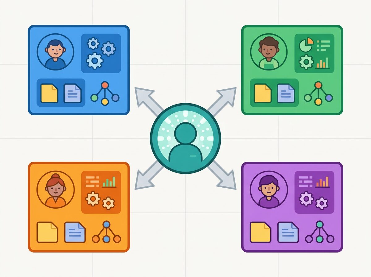 Claude Code サブエージェントのコンテキスト分離の仕組みを示す図