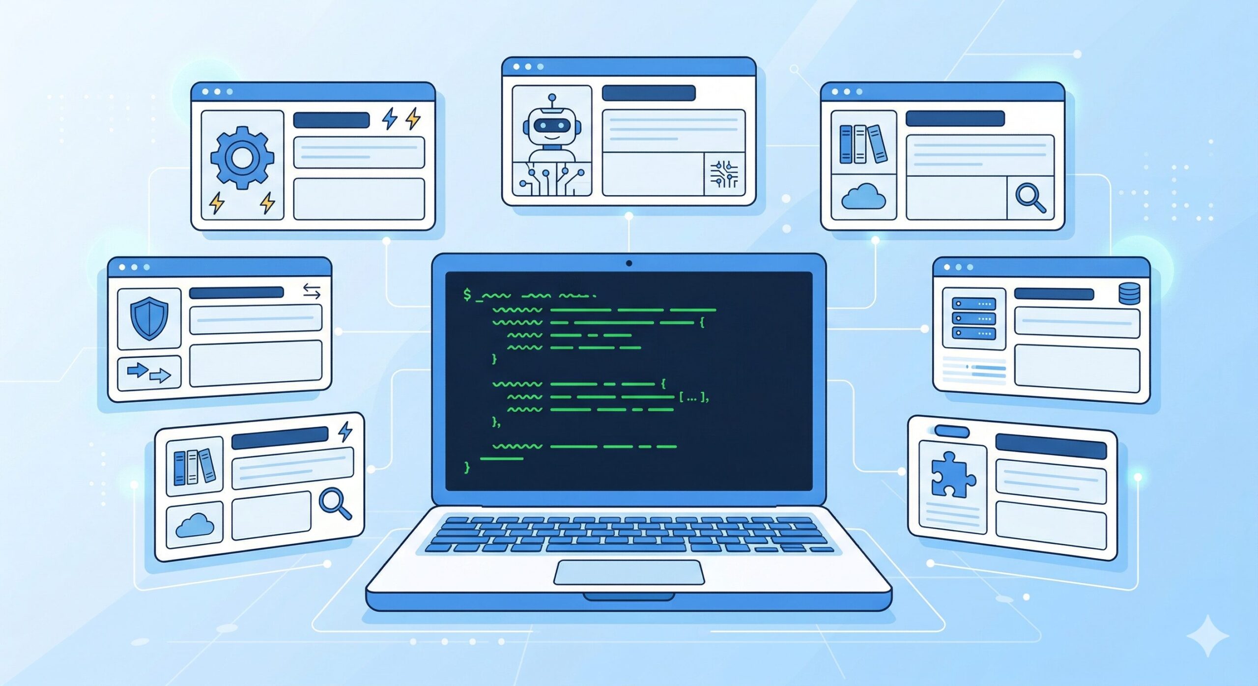 Claude Code 用語辞典のイメージ図
