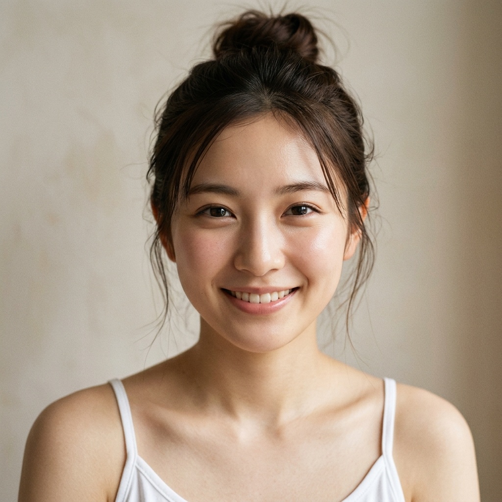 Gemini Omniで生成した若い日本人女性のポートレート(実験結果)
