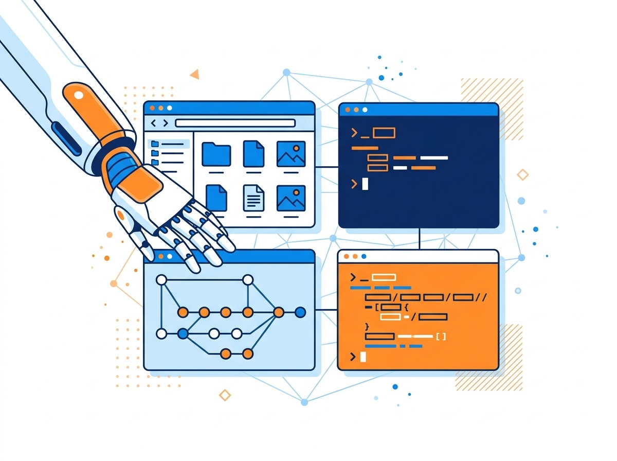 ChatGPT 5.5 Codex 実行型AIがファイル操作・コマンド・Git操作を行うイメージ