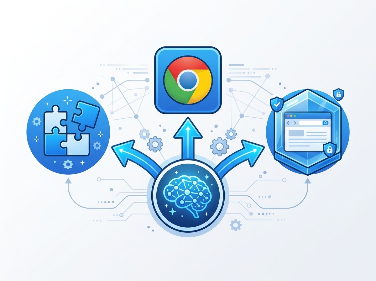 Codex Chrome拡張の3つの実行環境自動ルーティングの仕組みを示す図