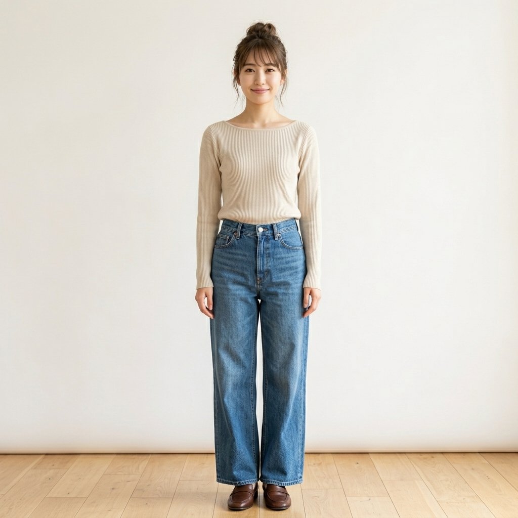 佐々木 澪(みお)(休日大人キュート・こなれ抜け感系)の基準立ち絵・プロファイル