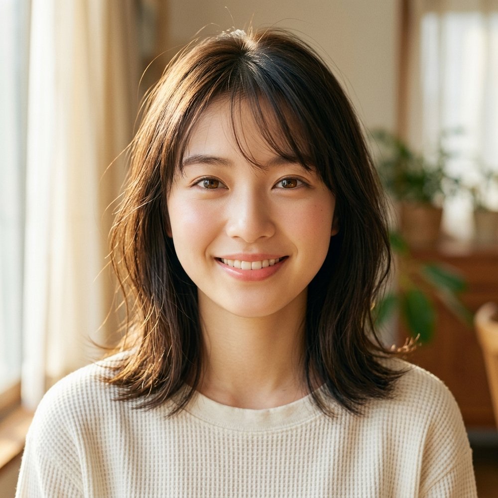水城 凛（りん）の透明感あふれる美肌と瞳のバストアップ写真