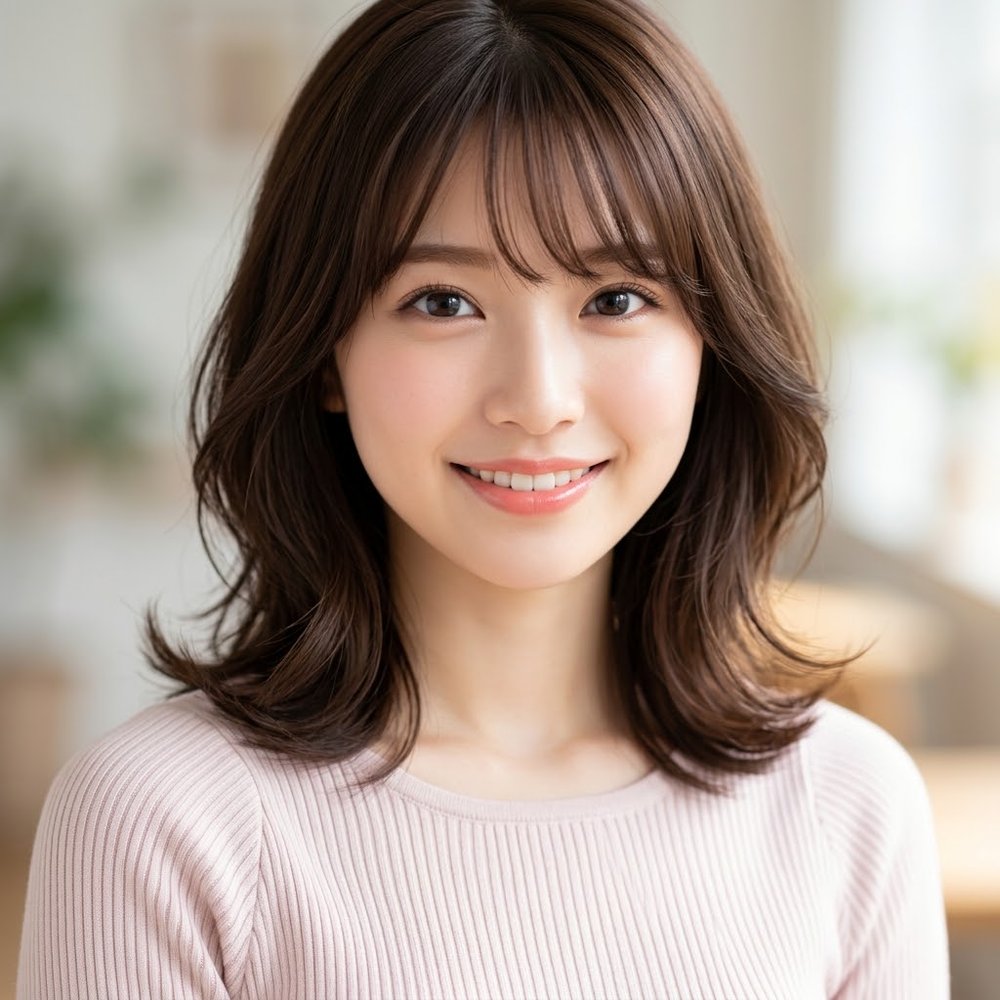 白石 結菜(ゆいな)の透明感あふれる美肌と瞳のバストアップ写真
