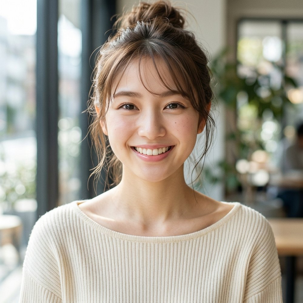 佐倉 かのん(かのん)の透明感あふれる美肌と瞳のバストアップ写真