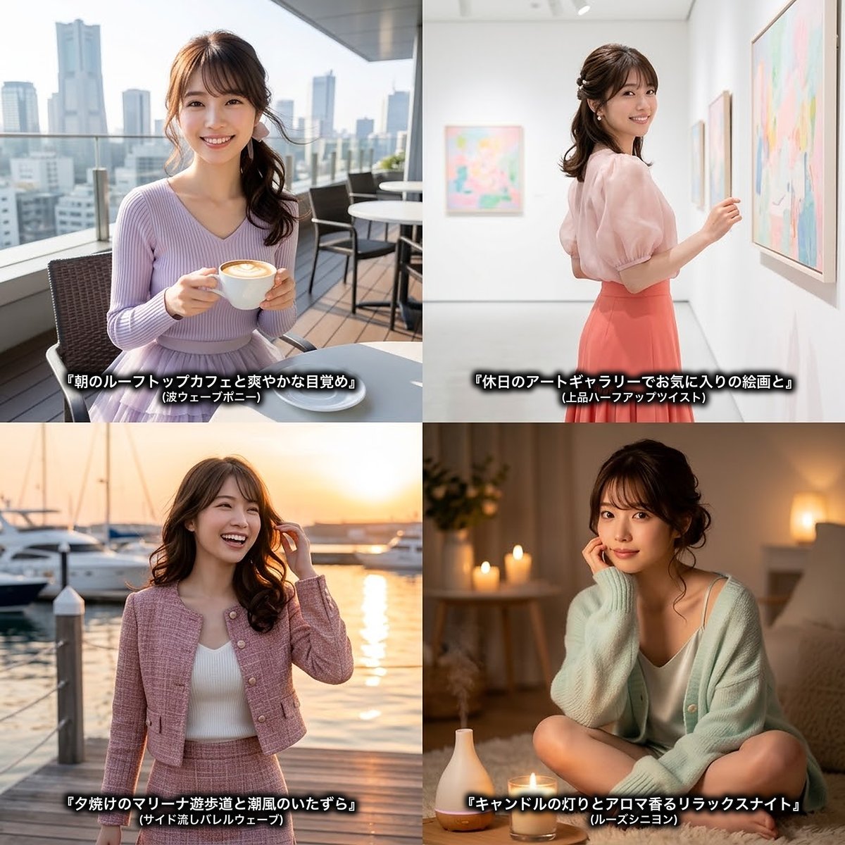 白石 結菜(ゆいな)のエモーショナルな日常4シーン・スナップ