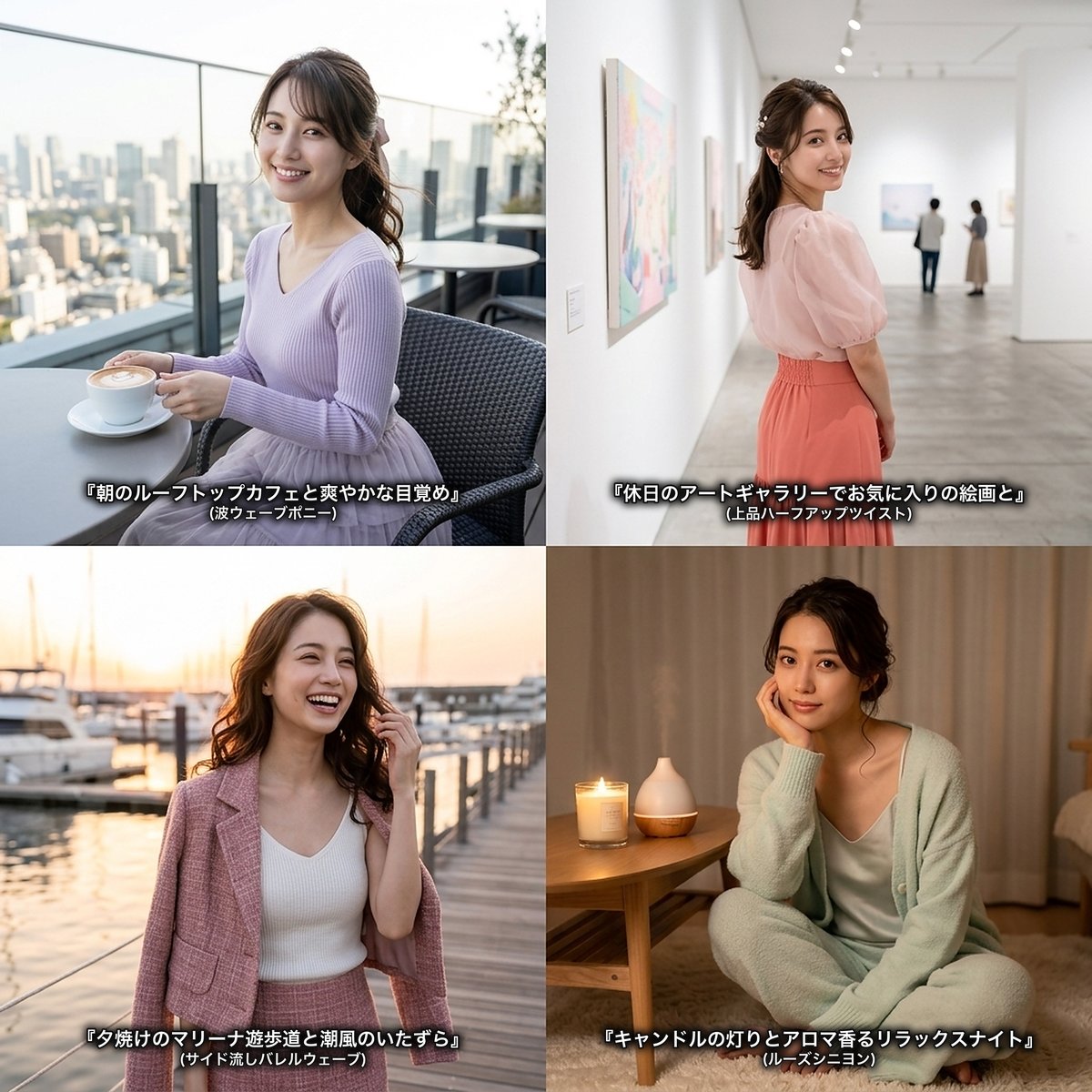 綾瀬 美月（みづき）のエモーショナルな日常4シーン・スナップ