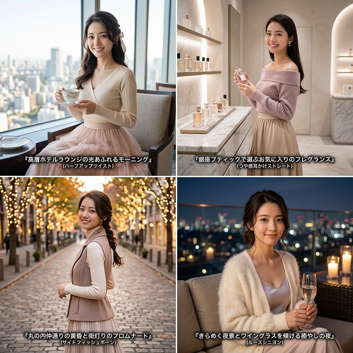 如月 冴子(さえこ)のエモーショナルな日常4シーン・スナップ