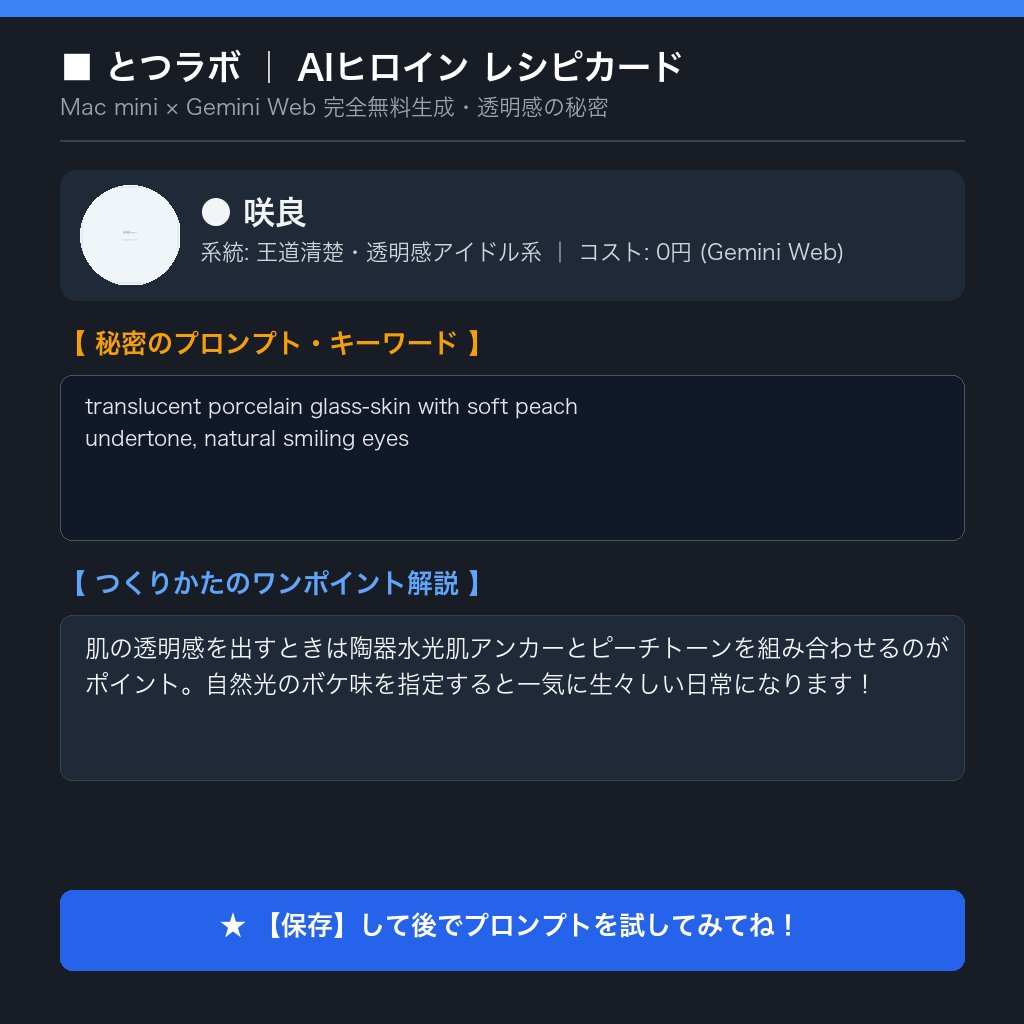 白石 結菜(ゆいな)のつくりかたレシピカード(Instagram保存用)