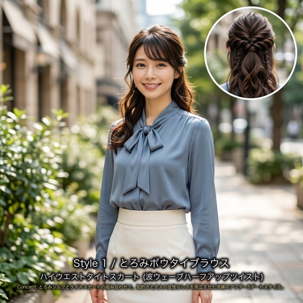 高瀬 美咲(みさき) Style 1: 王道デート/勝負フェミニン