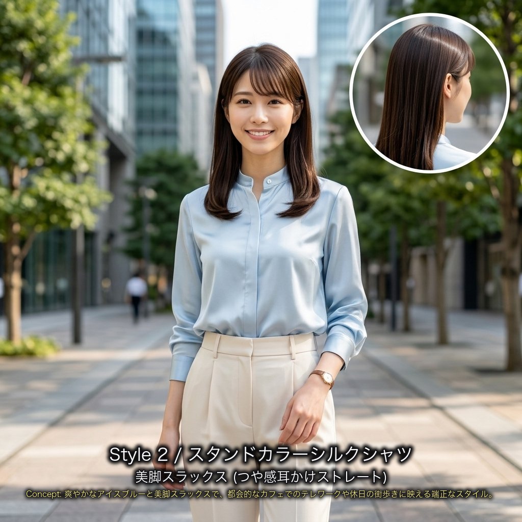 高瀬 美咲(みさき) Style 2: 休日カフェ/街歩きカジュアル